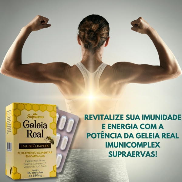GELEIA REAL IMUNICOMPLEX SUPRAERVAS BLISTER 350MG 60 CAPS